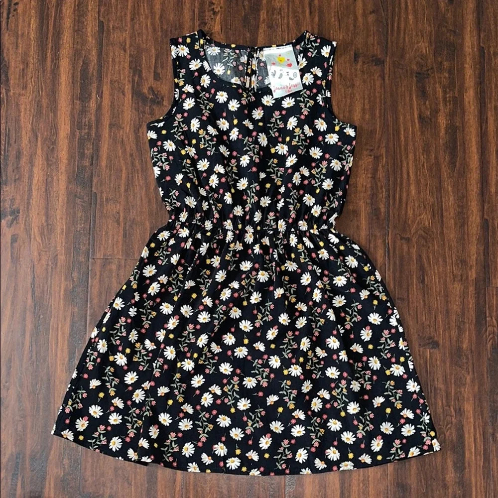 Girls Yellow Floral Dress